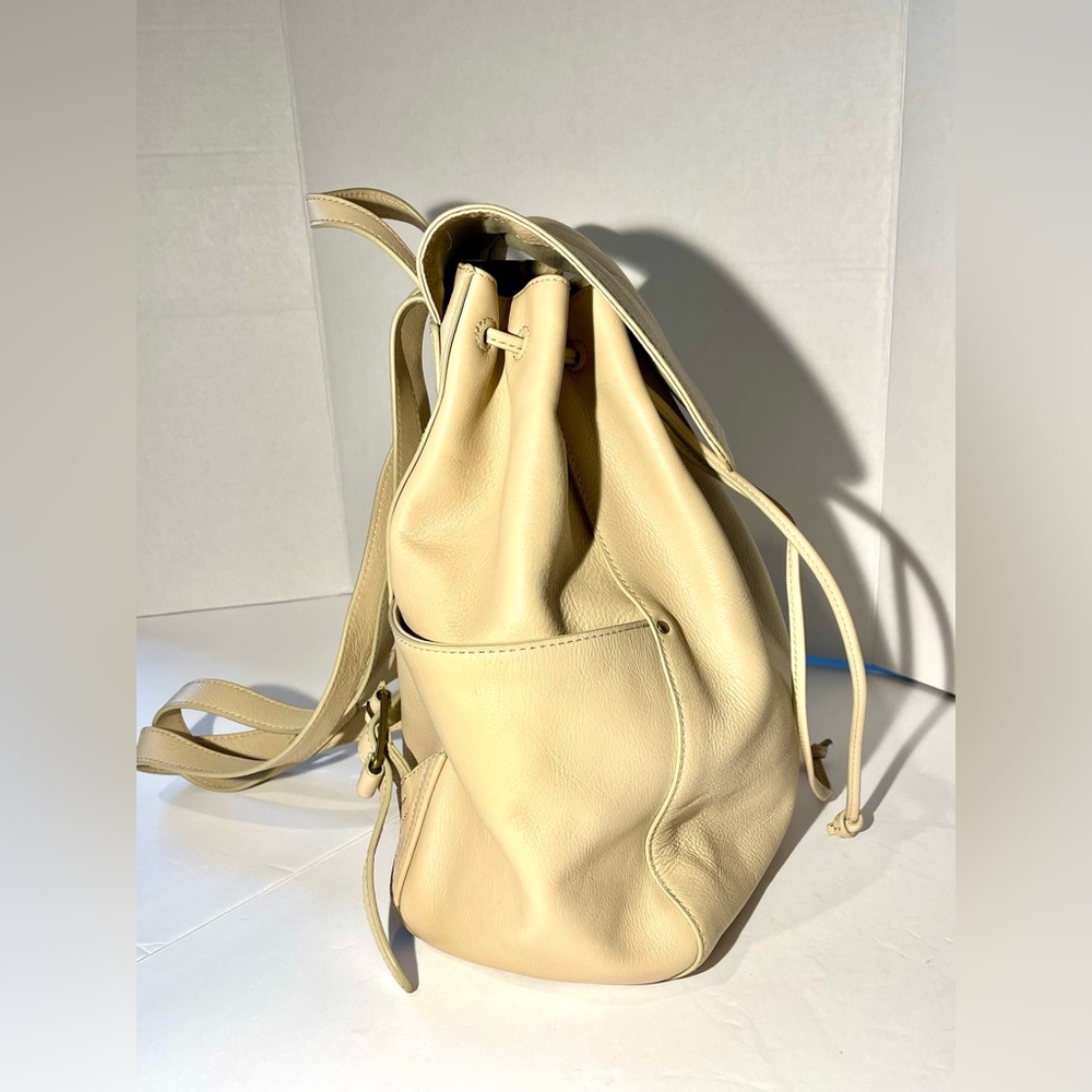 Frye Tan Leather Backpack